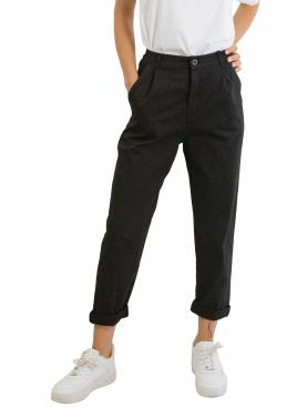 Pantalone chino in cotone con elastico dietro leggero